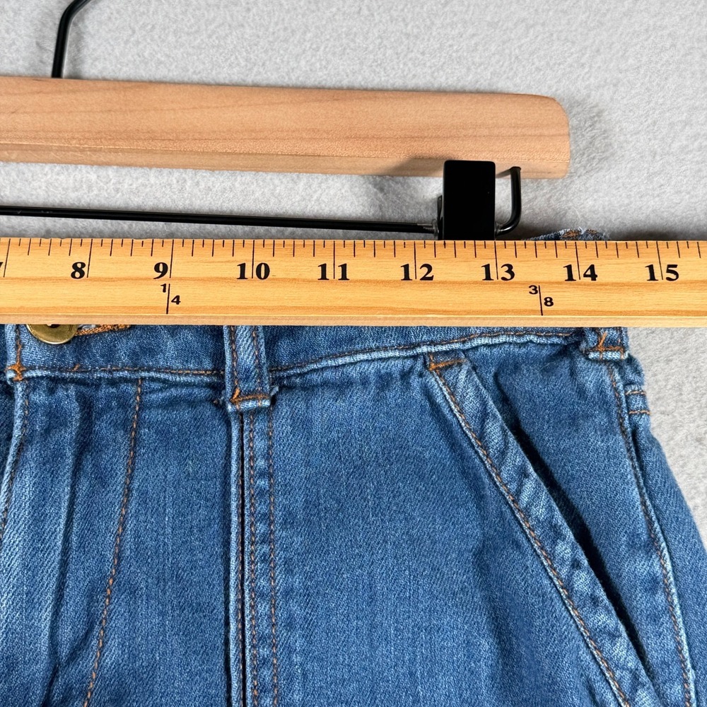 Pilcro and the Letterpress Anthropologie Wide Leg Seam Detail Jeans Blue 28 - Picture 5 of 16